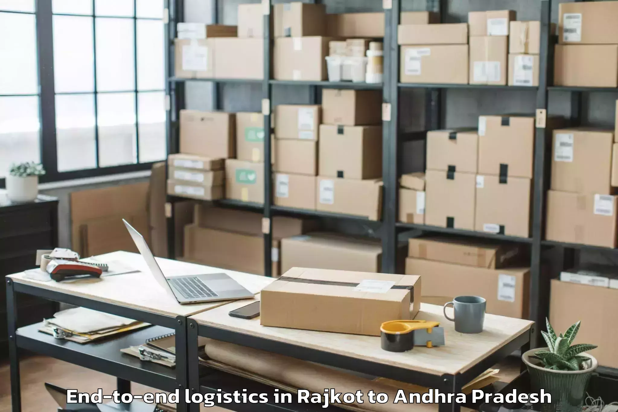 Top Rajkot to Gollapalli End To End Logistics Available